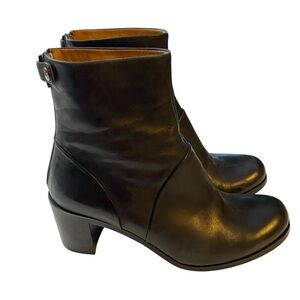 HOPE by ringstrand söderberg black heeled leather booties Size 39 made in Italy